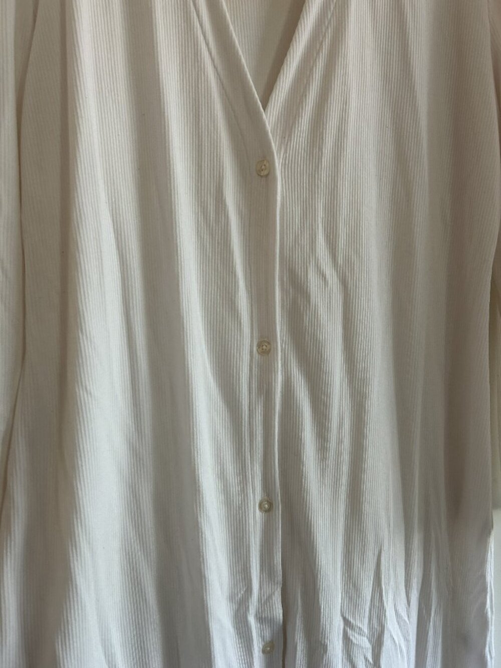 Fresh Produce White Ribbed Button Cardigan - Picture 4 of 4